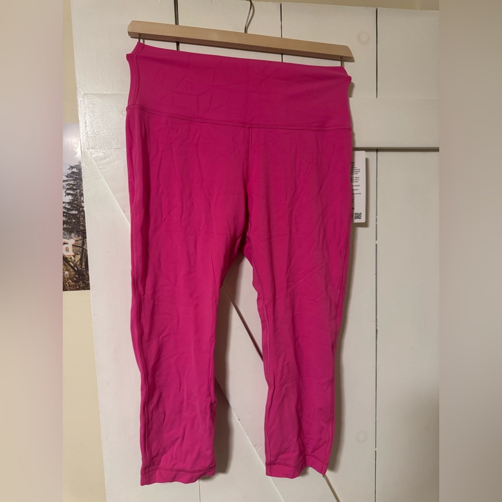 Lululemon Athletica Pink Align HR Crop 21"